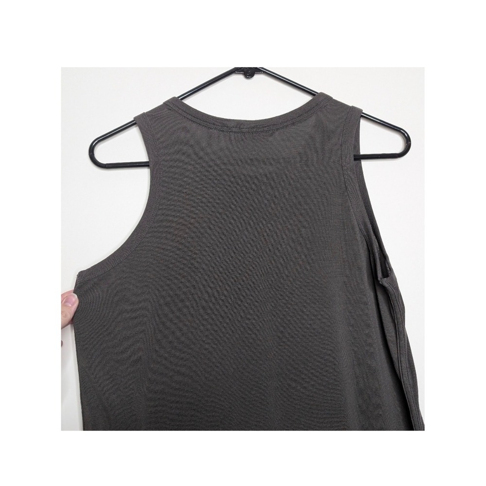 Athleta Renew Tank Top‎ Charcoal Gray Sleeveless Crew Neck Athleisure Soft L EUC - Picture 9 of 12